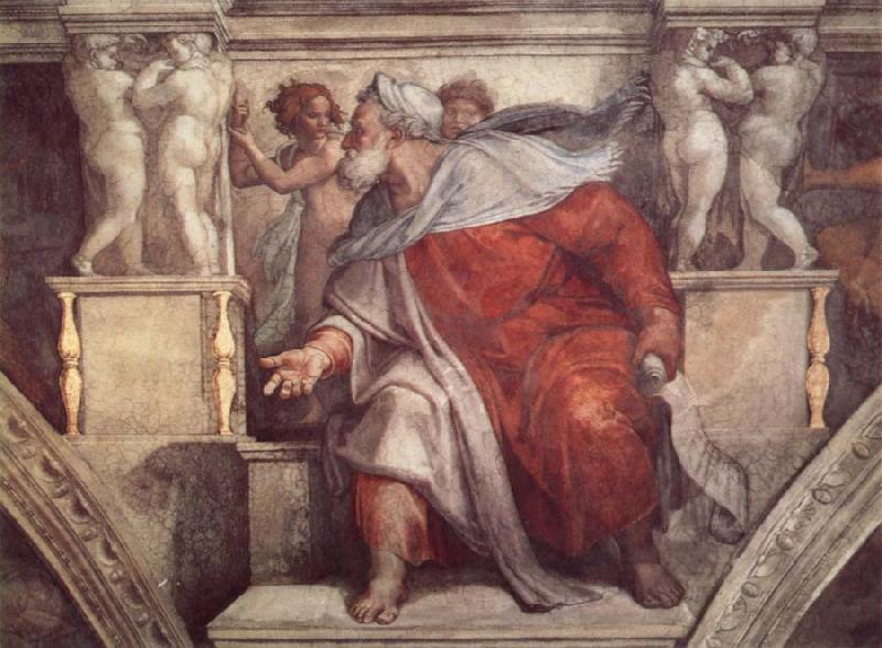 Michelangelo Buonarroti Die Erschaffung der Eva oil painting picture